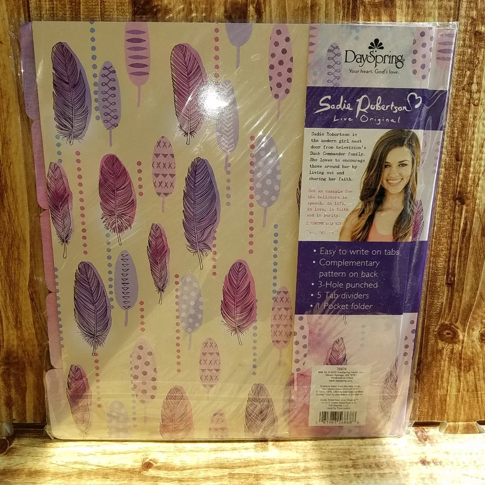 Dayspring Sadie Robertson Huff Pink Notebook Tab Dividers Set Live Original LO